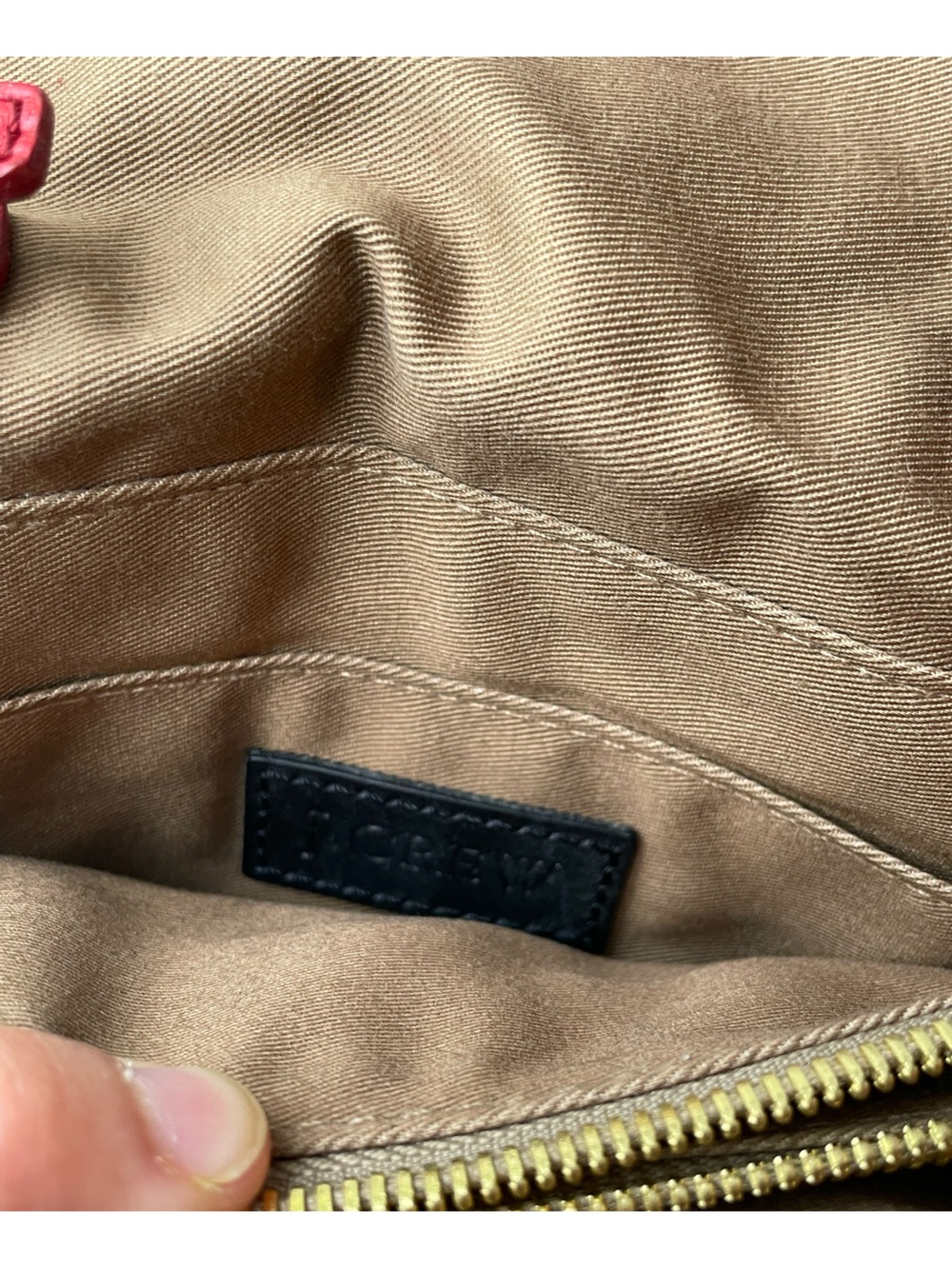 J. Crew Red Leather Crossbody Bag - Picture 9 of 10